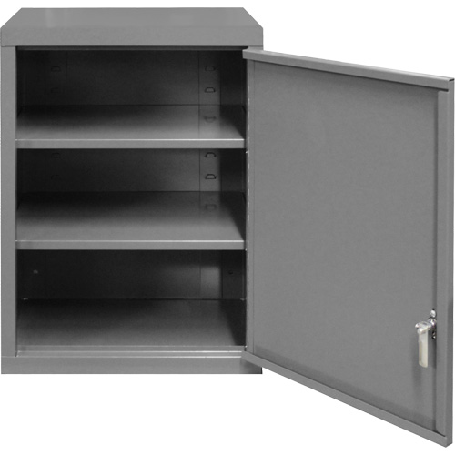 Armoire murale, 27" h x 13-11/16" la x 18" p, 2 tablettes, Acier, Gris EastCoast Offshore Supplies