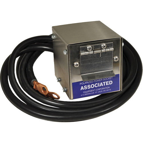 Plug-In Polarized Stainless Steel Socket Box for Model 6139, 4 AWG, 5' Cable EastCoast Offshore Supplies
