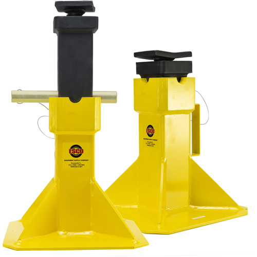 Jack Stands with Adjustable Screw Top Saddle, Locking Pin, 15-1/2" - 20-1/2" H EastCoast Offshore Supplies