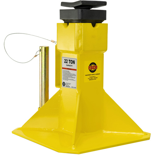 Jack Stands with Adjustable Screw Top Saddle, Locking Pin, 15-1/2" - 20-1/2" H EastCoast Offshore Supplies
