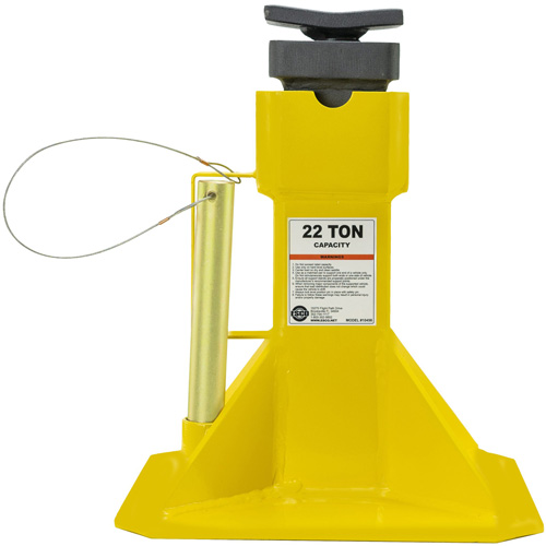 Jack Stands with Adjustable Screw Top Saddle, Locking Pin, 15-1/2" - 20-1/2" H EastCoast Offshore Supplies