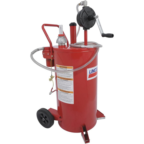 Chariot &agrave; carburant en acier de 25 gallons avec pompe rotative bidirectionnelle et filtre EastCoast Offshore Supplies