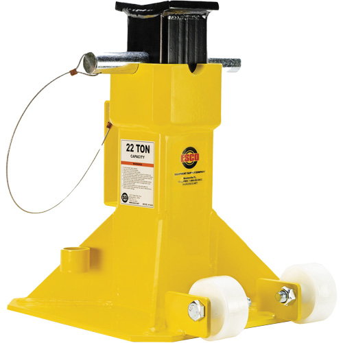 EZ-Wheel Jack Stand, Locking Pin, 22 Tons Capacity, 13-1/2" - 20" H EastCoast Offshore Supplies