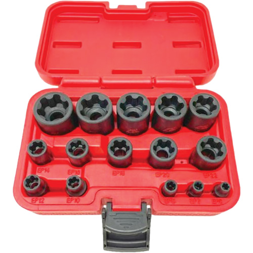 EP "Star" Plus Socket Set, 15 Pieces, 1/4"/3/8"/1/2" Drive Size EastCoast Offshore Supplies