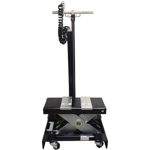 Cric de service de plancher &agrave; profil bas, 12 tonne(s) Capacit&eacute;, 7-1/2" Abaiss&eacute;e, 15" &eacute;lev&eacute;e, Air comprim&eacute;/hydraulique EastCoast Offshore Supplies
