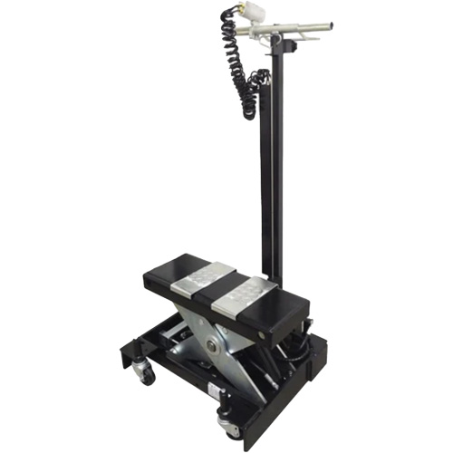 Cric de service de plancher &agrave; profil bas, 12 tonne(s) Capacit&eacute;, 7-1/2" Abaiss&eacute;e, 15" &eacute;lev&eacute;e, Air comprim&eacute;/hydraulique EastCoast Offshore Supplies