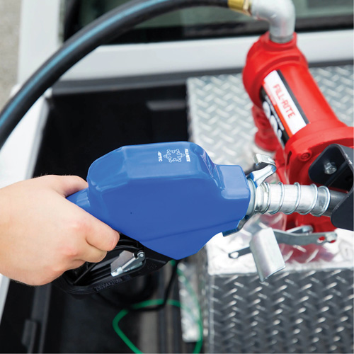 Blue Cold Weather Automatic Diesel Spout Nozzle EastCoast Offshore Supplies
