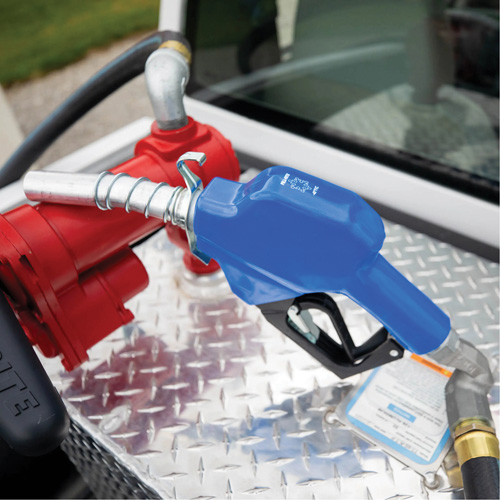 Blue Cold Weather Automatic Diesel Spout Nozzle EastCoast Offshore Supplies