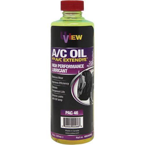 Huile PAG 46 avec ExtenDye pour syst&egrave;me de climatisation, 237 ml, Bouteille EastCoast Offshore Supplies