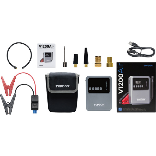 V1200Air 2-in-1 1200 Peak Amp Jump Starter & Tire Inflator EastCoast Offshore Supplies