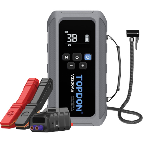 V2200Air 2-in-1 2200 Peak Amp Jump Starter & Tire Inflator EastCoast Offshore Supplies