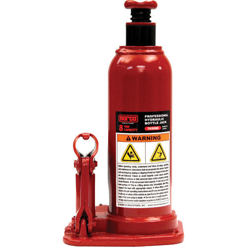 Cric &agrave; bouteille hydraulique professionnel, 8 tonne(s), 18-3/4" Hauteur &eacute;lev&eacute;e EastCoast Offshore Supplies