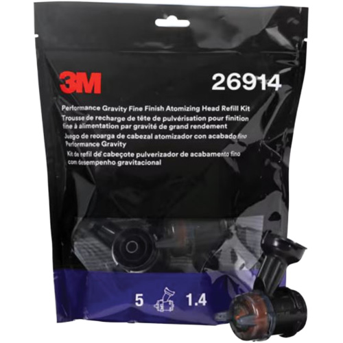 Performance Gravity Fine Finish Atomizing Head - Orange EastCoast Offshore Supplies