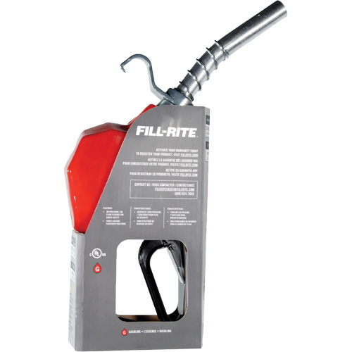 Red Automatic Gasoline Spout Nozzle EastCoast Offshore Supplies