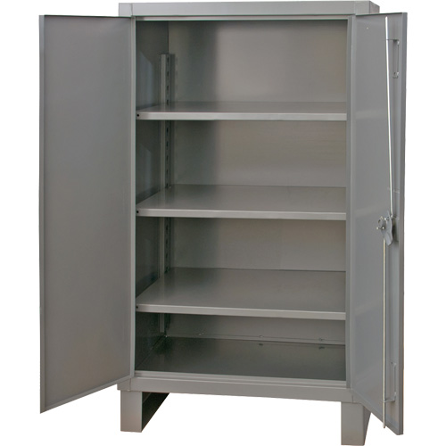 Armoire tr&egrave;s robuste, Acier, 3 Tablettes, 66" h x 48" la x 24" P, Gris EastCoast Offshore Supplies