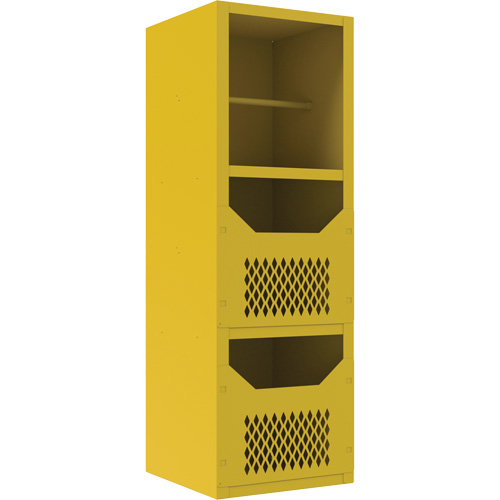 Armoire pour le contr&ocirc;le des d&eacute;versements, 1 Tablettes, 72" h x 24" la x 24" p, Acier, Jaune EastCoast Offshore Supplies