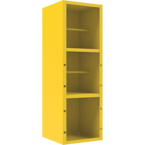 Armoire pour le contr&ocirc;le des d&eacute;versements, 1 Tablettes, 72" h x 24" la x 24" p, Acier, Jaune EastCoast Offshore Supplies