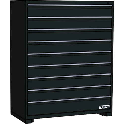 Armoire &agrave; tiroirs modulaire, 9 tiroirs, 36" la x 28" p x 60" h, Noir EastCoast Offshore Supplies