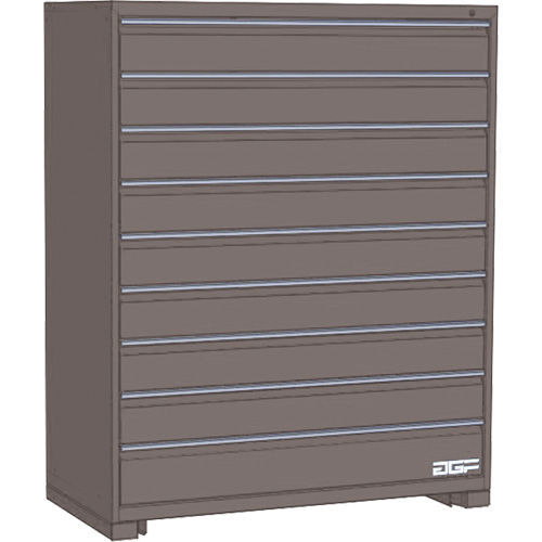 Armoire &agrave; tiroirs modulaire, 9 tiroirs, 24" la x 28" p x 60" h, Gris EastCoast Offshore Supplies