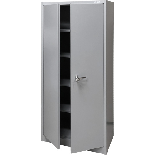 Armoire de rangement, Acier, 4 Tablettes, 66" h x 30" la x 15" P, Gris EastCoast Offshore Supplies