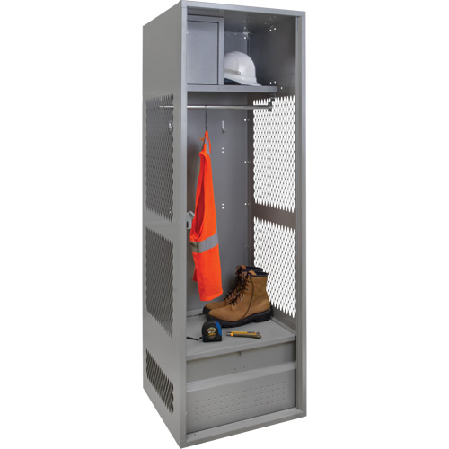Gear Locker, Steel, 24" W x 24" D x 72" H, Grey EastCoast Offshore Supplies