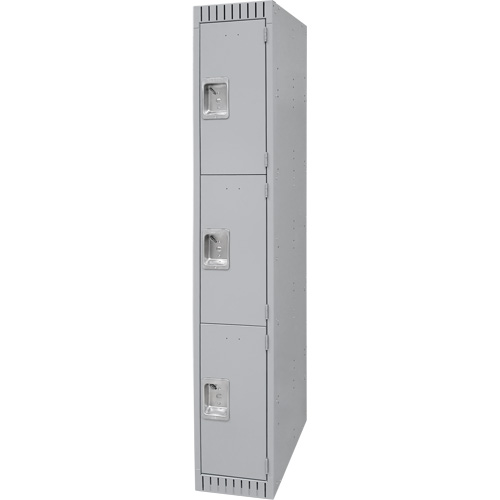 Casiers, 3 niveaux, 12" x 18" x 72", Acier, Gris, D&eacute;mont&eacute; EastCoast Offshore Supplies