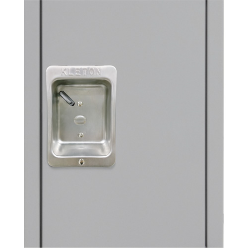 Lockers, 3 -tier, Bank of 3, 36" x 18" x 86", Steel, Grey, Knocked Down EastCoast Offshore Supplies