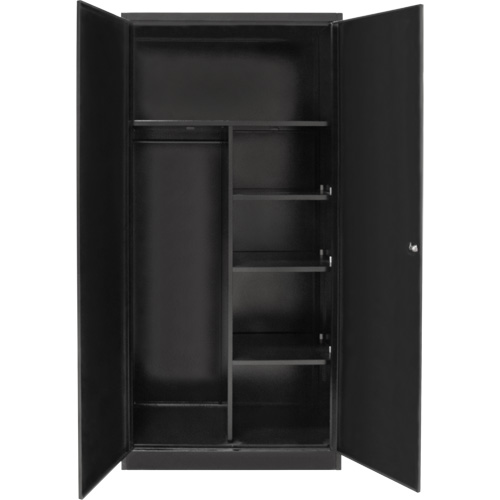 Combination Storage Cabinet, 36" W x 18" D x 72" H, Black EastCoast Offshore Supplies