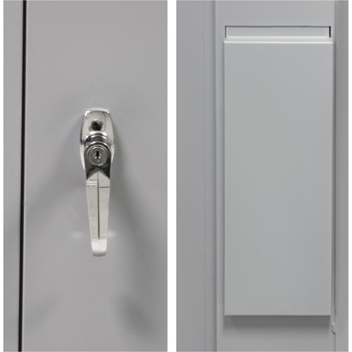 Armoire garde-robe, Acier, 36" la x 18" p x 72" h, Gris EastCoast Offshore Supplies