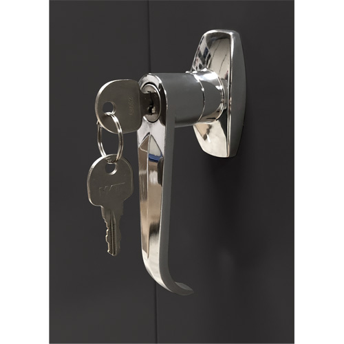 Armoire d'entreposage, Acier, 4 Tablettes, 66" h x 30" la x 15" P, Noir EastCoast Offshore Supplies