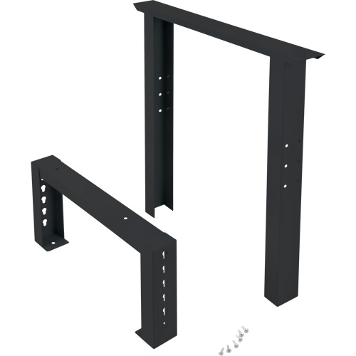 Pattes d'&eacute;tabli pour service industriel, Acier, 24" p x 34" h, Simple EastCoast Offshore Supplies