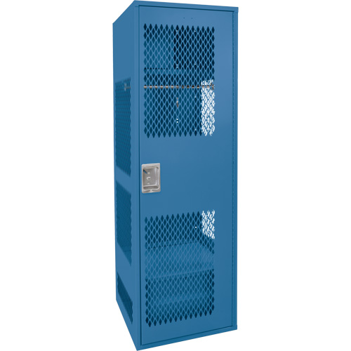 Casier pour &eacute;quipement avec porte, Acier, 24" la x 18" p x 72" h, Bleu fonc&eacute; EastCoast Offshore Supplies