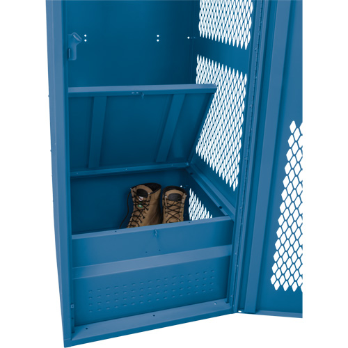 Casier pour &eacute;quipement avec porte, Acier, 24" la x 18" p x 72" h, Bleu fonc&eacute; EastCoast Offshore Supplies