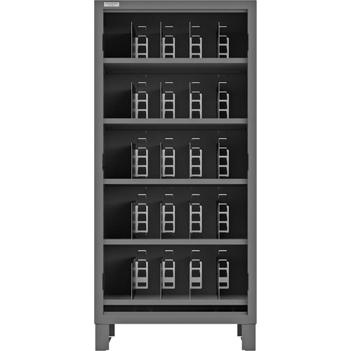 Heavy-Duty Open Front Cabinet with Dividers, Steel, 0 Drawers, 36" x 24" x 78", Grey EastCoast Offshore Supplies