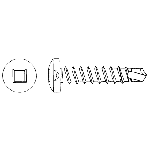Self Drill Pan Head Screws, #12 x 1" L, Zinc Plated EastCoast Offshore Supplies
