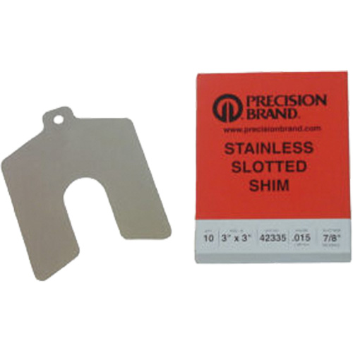 Slotted Shim Assortments, 5" L x 0.001"- 0.125" Thickness, 5" W, Stainless Steel EastCoast Offshore Supplies