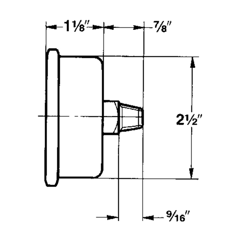 Pressure Gauges, 2-1/2" , 30" Hg-0" Vac., Bottom Mount, Liquid Filled Analogue EastCoast Offshore Supplies