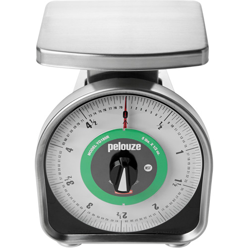 Balance m&eacute;canique &agrave; mesurer les portions Pelouze, Capacit&eacute; 5 lb / 2,3 kg, Graduations 10 g / 0,5 oz EastCoast Offshore Supplies