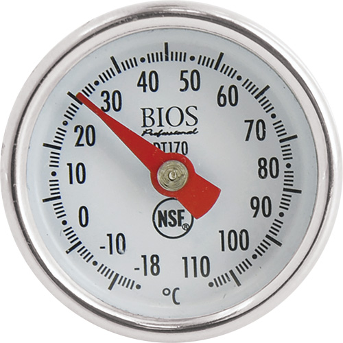 1" Dial Thermometer Celsius Only with Calibration Sleeve, Contact, Analogue, 0.4-230°F (-18-110°C) EastCoast Offshore Supplies