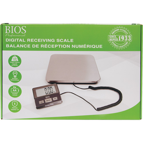 Digital Receiving Scale, 220 lbs. Cap., 1 lbs. Graduations EastCoast Offshore Supplies
