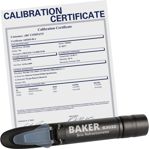 R&eacute;fractom&egrave;tre avec certificat ISO, Analogue (verre-regard)-Num&eacute;rique, Br EastCoast Offshore Supplies