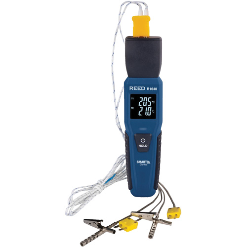 Thermom&egrave;tre &agrave; thermocouple de s&eacute;rie intelligente R1640 avec sondes pour fourneau/cong&eacute;lateur, Contact, Num&eacute;rique, 32-122°F (0-50°C) EastCoast Offshore Supplies