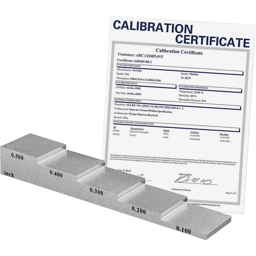 5-Step Calibration Block with Calibration Certificate EastCoast Offshore Supplies