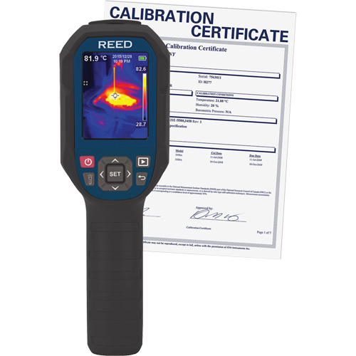 Cam&eacute;ra thermique avec certificat d'&eacute;talonnage, 160 x 120 pixels, 14° - 752°C (-10° - 400°F), 50 mK EastCoast Offshore Supplies