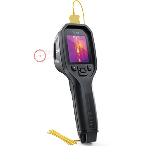 Cam&eacute;ra d'imagerie thermique IR 24:1 avec laser Bullseye et thermocouple de type K, 160 x 120 pixels, -10° - 45°C (14° - 113°F), 70 mK EastCoast Offshore Supplies