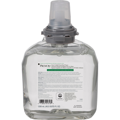Green Certified Hand Soap for PROVON&reg; TFX Dispenser, Foam, 1200 ml, Scented EastCoast Offshore Supplies
