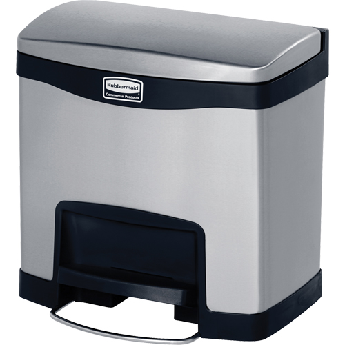 Slim Jim&reg; Waste Container, Stainless Steel, 4 US gal. Capacity EastCoast Offshore Supplies