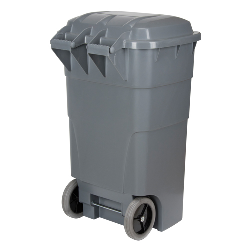 Roll Out Garbage Bin, Polyethylene, 65 US gal. EastCoast Offshore Supplies