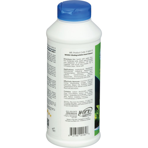 Nettoyant pour les mains biod&eacute;gradable, Poudre, 0,406 lb, Bouteille, Parfum&eacute; EastCoast Offshore Supplies