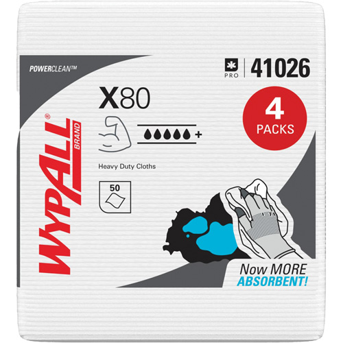 Essuie-tout X80, Robuste, 12-1/2" lo x 12" la EastCoast Offshore Supplies